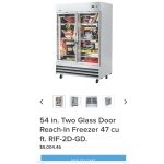 Buy KOOLMORE 54 inch Two Glass Door Reach-In Freezer 47 cu ft RIF-2D-GD