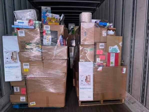liquidation pallet inventory sorted for resale